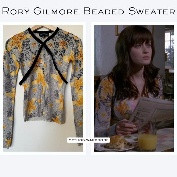 Floral Beaded Sweater ASO Rory Gilmore
